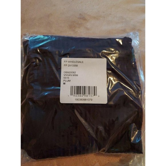 Free People Medium Vivian Mini Dress Plum - Picture 8 of 9